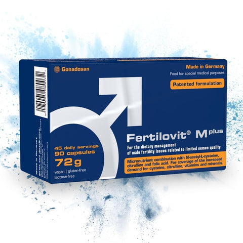Fertilovit M Plus | Fertility and Sperm Production | Fertility Supplement for Men | Study-Tested, Patented for Male Fertility | 90 Capsules