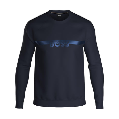 BOSS Men's Authentic Sweatshirt Loungew, Dark Blue403, M