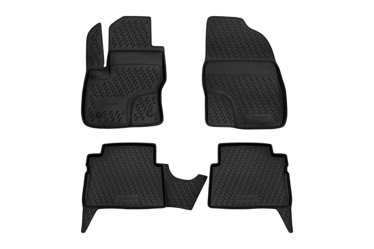 Element EXP.CARFRD00017n Rubber Floor Mats for Ford Kuga 2008-2013 (FN) 4-Piece Set Black