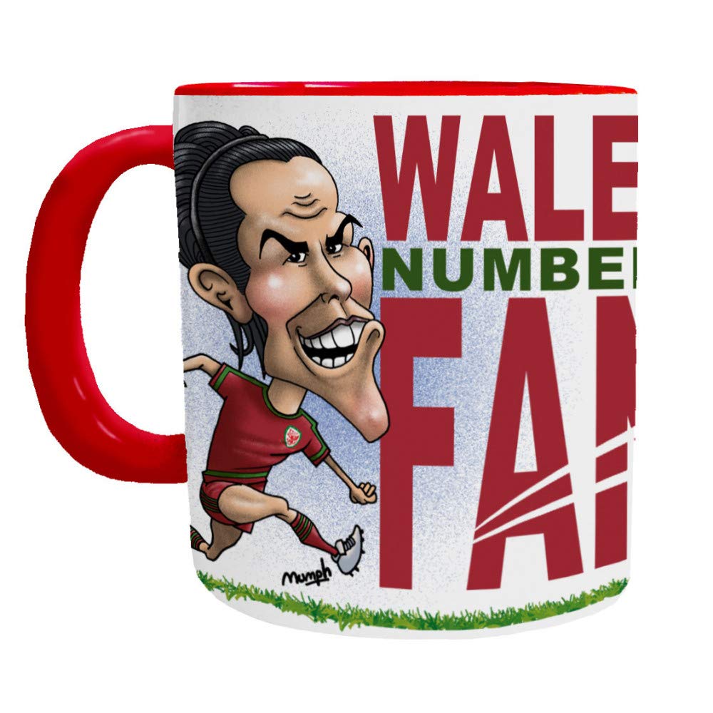 "Wales Number 1 Fan" Mug - Gareth Bale, Welsh Football Mugs