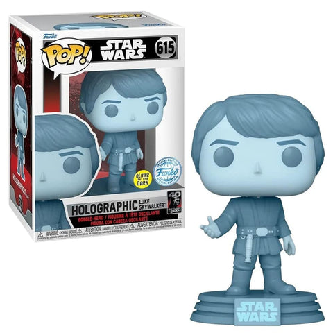 Star Wars Episode VI Return of The Jedi: Holographic Luke Skywalker 40th Anniversary Glow in The Dark Funko POP! VinylÃƒÆ’Ã†â€™Ãƒâ€šÃ‚Â¢ÃƒÆ’Ã‚Â¢ÃƒÂ¢Ã¢â€šÂ¬Ã…Â¡Ãƒâ€šÃ‚Â¬ÃƒÆ’Ã¢â‚¬Å¡Ãƒâ€šÃ‚Â¦