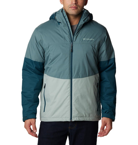 Columbia Men's Point Park Insulated Jacket, Winter Jacket, Metal/Night Wave/Niagara, Size XL