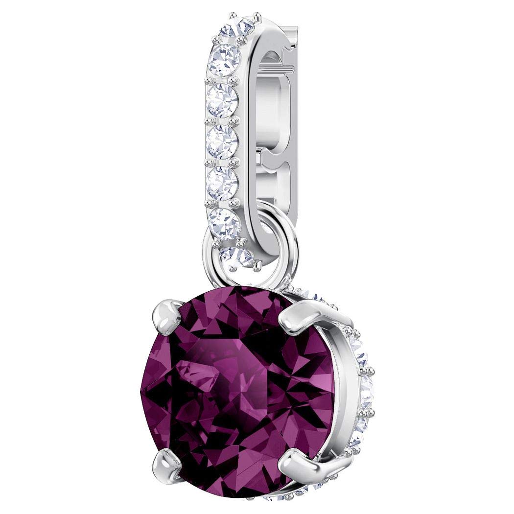 SWAROVSKI Women Stainless Steel Clasp Charm 5437323,Purple