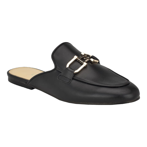 GUESS Women's BOMMIYA Mule, Black 001, 5.5