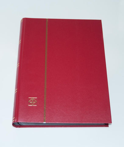 Lighthouse 64-Black Page Stamp Stockbook LS4/32 Red