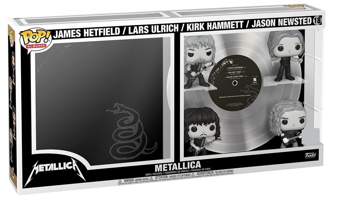 Funko POP! Albums Deluxe: Album 2- Black & White - Lars Ulrich - Metallica - Collectable Vinyl Figure - Gift Idea - Official Merchandise - Toys for Kids & Adults - Music Fans