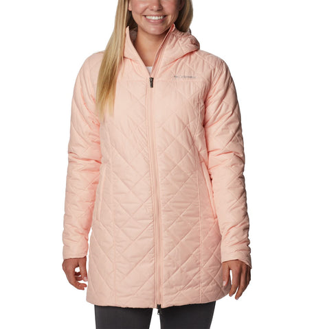 Columbia Women's Copper Crest Long Jacket, Peach Blossom, Large