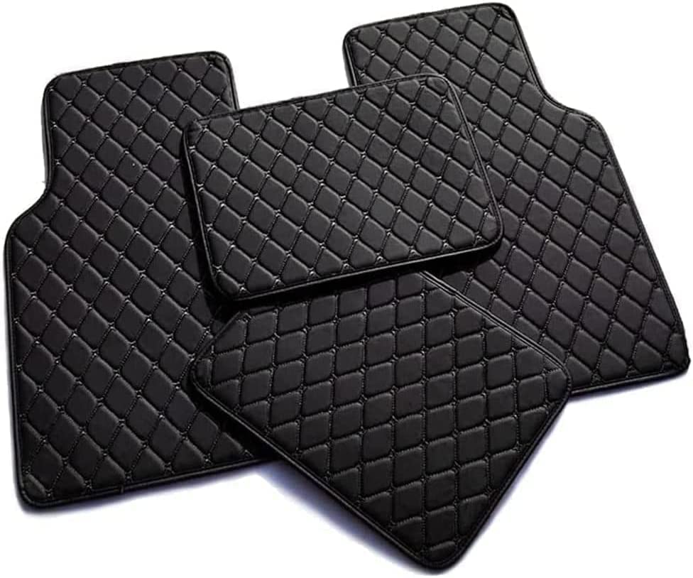 Car Floor Mat,for Mercedes Benz C-Class C180 C200 C220d C300 C300d(RHD),Waterproof Front Rear Mats Foot Pad Protector Interior Accessories,A-All-black