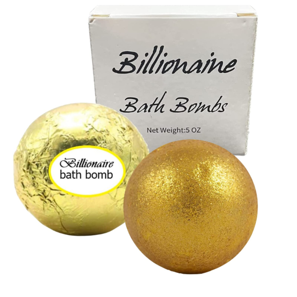 Gold Lavender Scented Billionaire Bath Bomb with Natural Essential Oils - Prize Valued from $1-$1000 Inside - Perfect Mother's Day Gift for Women Mothers With Surprise Inside - Premium High-end Gift