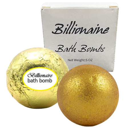 Gold Lavender Scented Billionaire Bath Bomb with Natural Essential Oils - Prize Valued from $1-$1000 Inside - Perfect Mother's Day Gift for Women Mothers With Surprise Inside - Premium High-end Gift