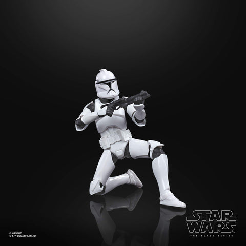 STAR WARS The Black Series Phase I Clone Trooper Toy 6-Inch Scale The Clone Wars Collectible Action Figure, Kids Ages 4 and Up,E9367