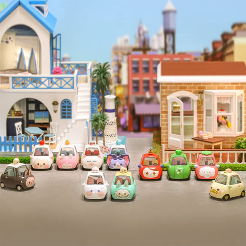 POP MART POPCAR Cute Private Car Series 1PC Exclusive Action Figure Box Toy Bulk Box Popular Collectible Art Toy Cute Figure Creative Gift, for Christmas Birthday Party Holiday