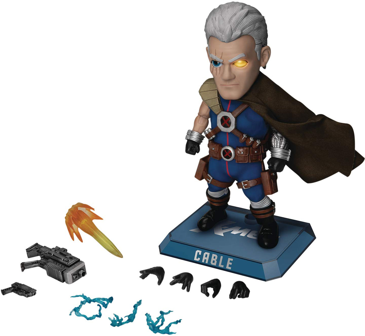 Beast Kingdom X-Men: Cable EAA-097 Egg Attack Action Figure, Multicolor