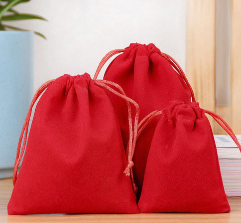 NC 10Pcs Large Velvet Bags with Drawstring Velvet Gift Bags Velvet Jewelry Pouch Drawstring Bags Velvet Cloth Pouch Drawstring Bags Gift Bags Pouches Favors 20 * 25cm