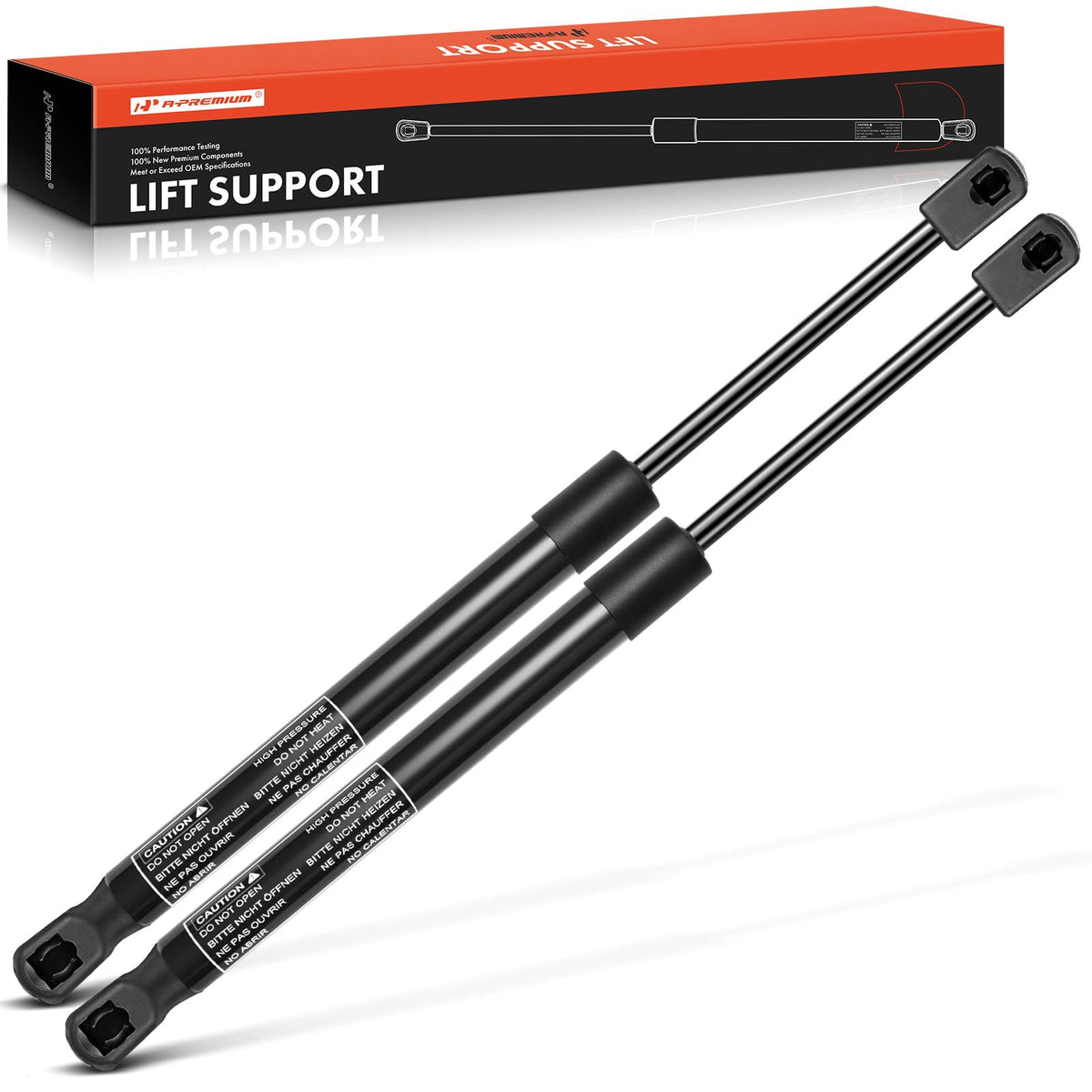 A-Premium Front Hood Lift Supports Shock Struts Compatible with Select Toyota Model - 4Runner 2010-2022 Sport Utility 2-PC Set