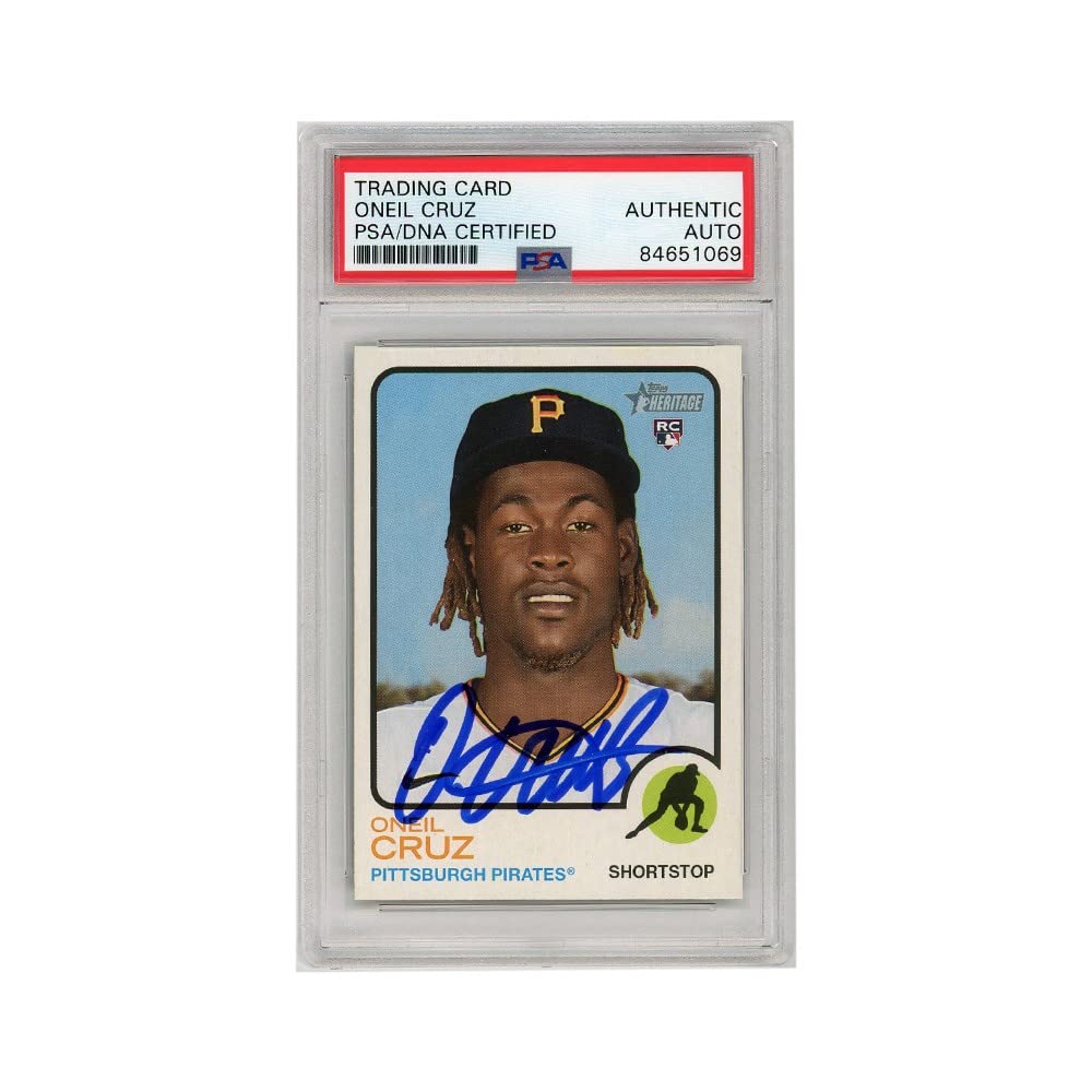 Oneil Cruz 2022 Topps Heritage Autograph Rookie Card #157 PSA/DNA