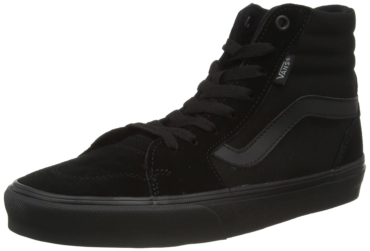 Vans Men's Hi-Top Trainers Sneaker, Suede Canvas Black Black, 11