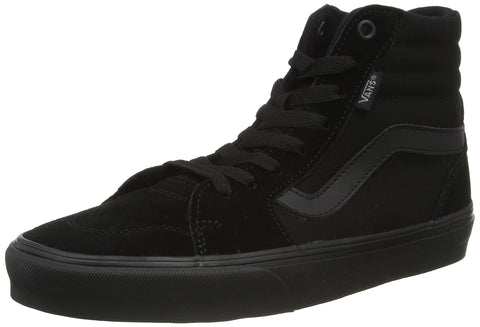 Vans Men's Hi-Top Trainers Sneaker, Suede Canvas Black Black, 11