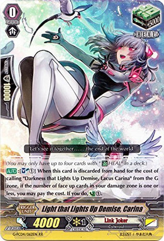 Bushiroad Light That Lights Up Demise, Carina - G-FC04/062EN - RR - Fighters Collection 2017