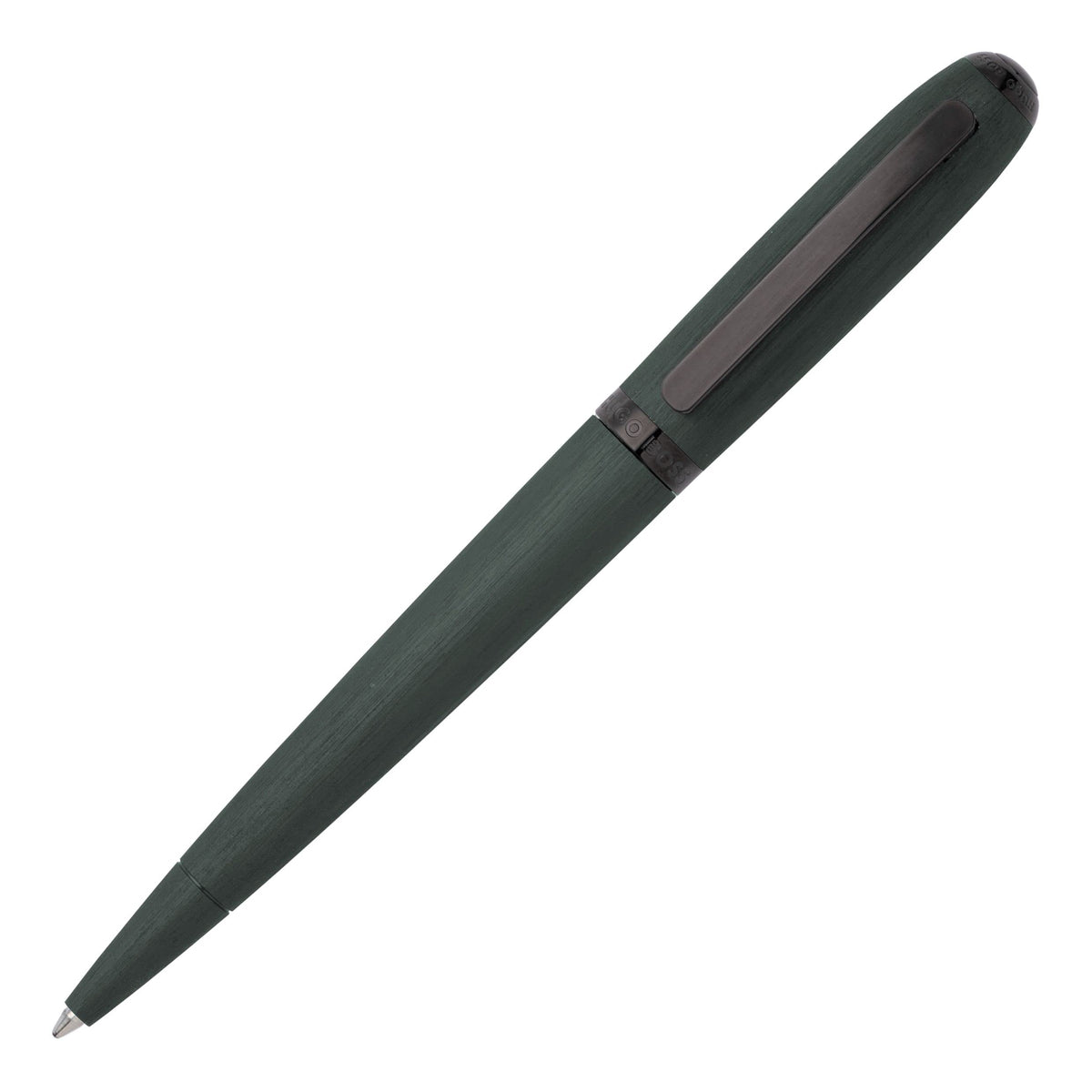 Hugo Boss Ballpoint Pen Contour Brushed Green | Blue Ink | Gift Box