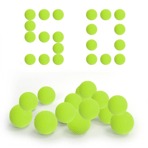 EKIND 50 Rounds Bulk Refill Ammo Bullet Balls Compatible for Nerf Rival Blaster Series (Green)