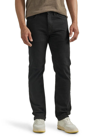 Wrangler Men's Free-to-Stretch Regular Fit Jean, Black, 38W x 29L