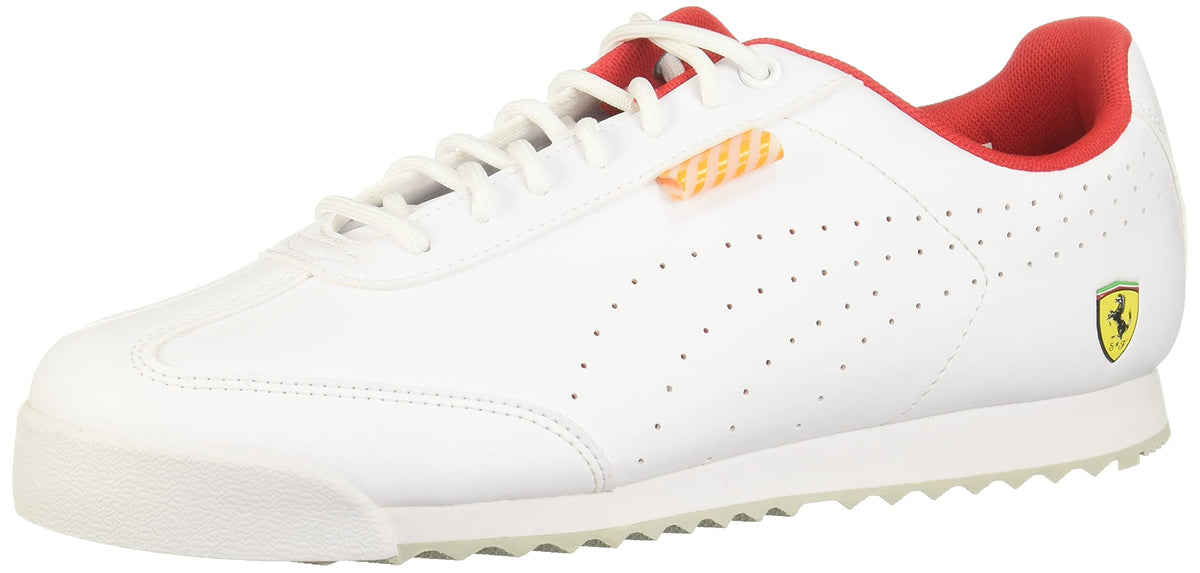 PUMA Scuderia Ferrari Roma Via Motorsport Men's Shoes, White, 11 M