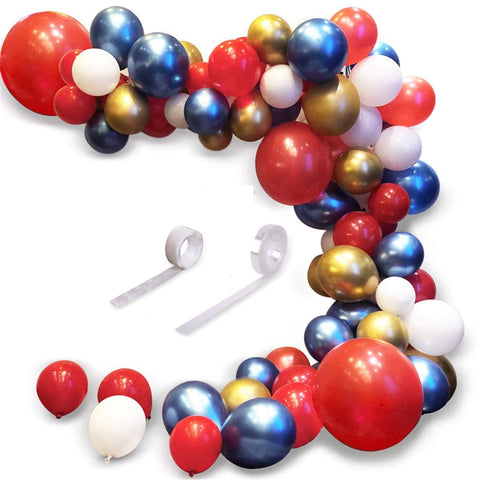 Latex Balloon Arch Garland Kit Confetti Balloons with Tying Tool Balloon Strip for Wedding Birthday Baby Shower Party Decor