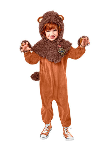 Rubie's Child's Wizard of Oz Cowardly Lion Costume Jumpsuit and Headpiece, As Shown, Medium