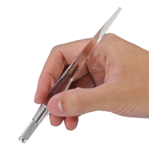 Eyebrow Tattoo Pen Microblading Flat Blade Semi Permanent Makeup Embroidery Manual Tool