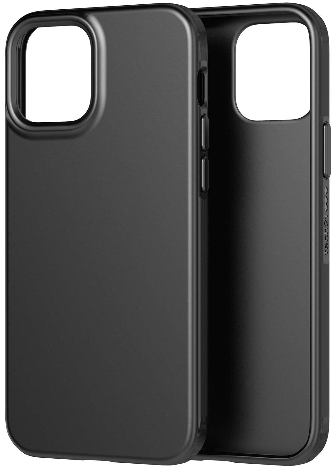 tech21 Evo Slim for Apple iPhone 12 and 12 Pro 5G - Germ Fighting Antimicrobial Phone Case with 8 ft. Drop Protection,Charcoal Black,T21-8382