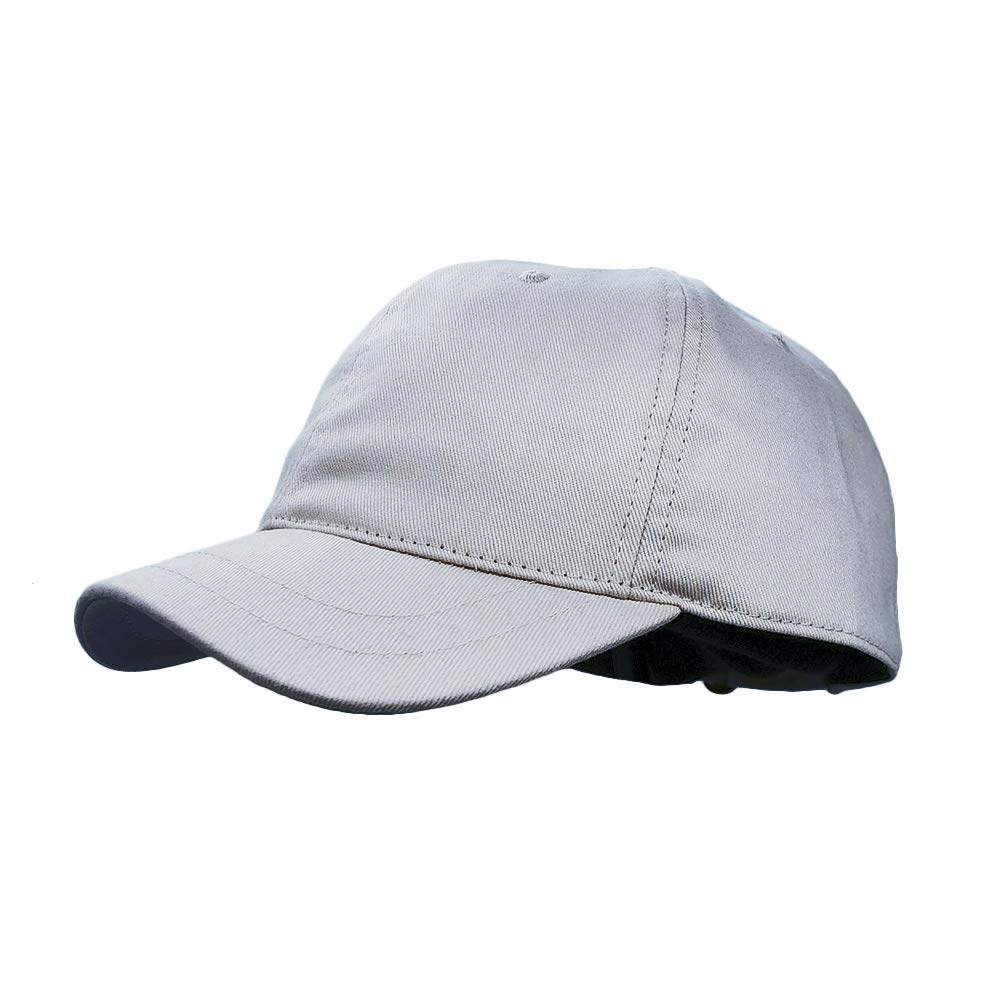 Clape Cooling Trucker Hat Short Bill Baseball Cap Snapback Plain Hiphop Dad Hat (RD02-Gray)