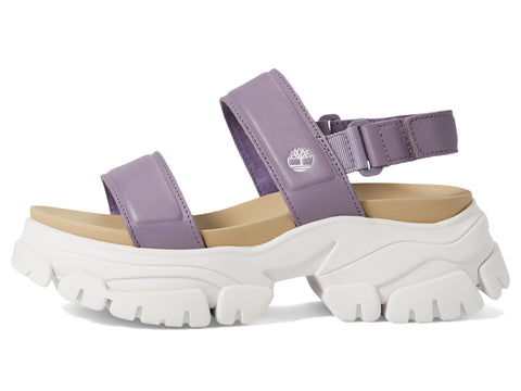 Timberland Women's Adley Way 2 Strap Sandals, Medium Purple Full Grain, 7.5