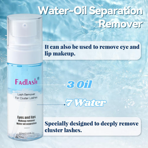 Lash Glue Remover for Lash Extensions 60ML Eyelash Extension Remover Gentle Soothing Cluster Lash Extension Remover Fast Removal DIY at Home(60ml)