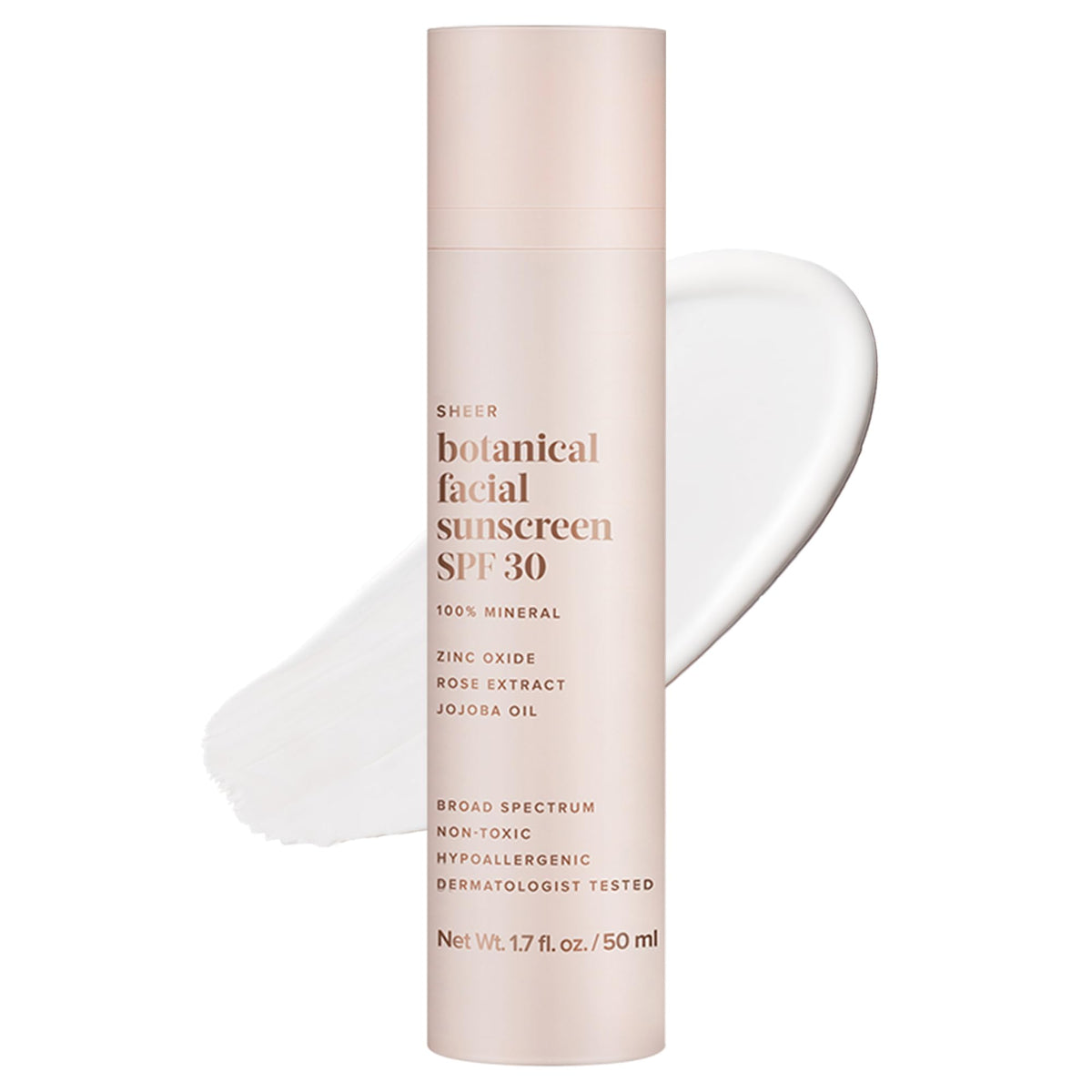 Evereden Sheer Botanical Face Sunscreen SPF 30 1.7 fl oz. | 100% Mineral Sunscreen with Zinc Oxide | Natural and Non-toxic Women's Skincare