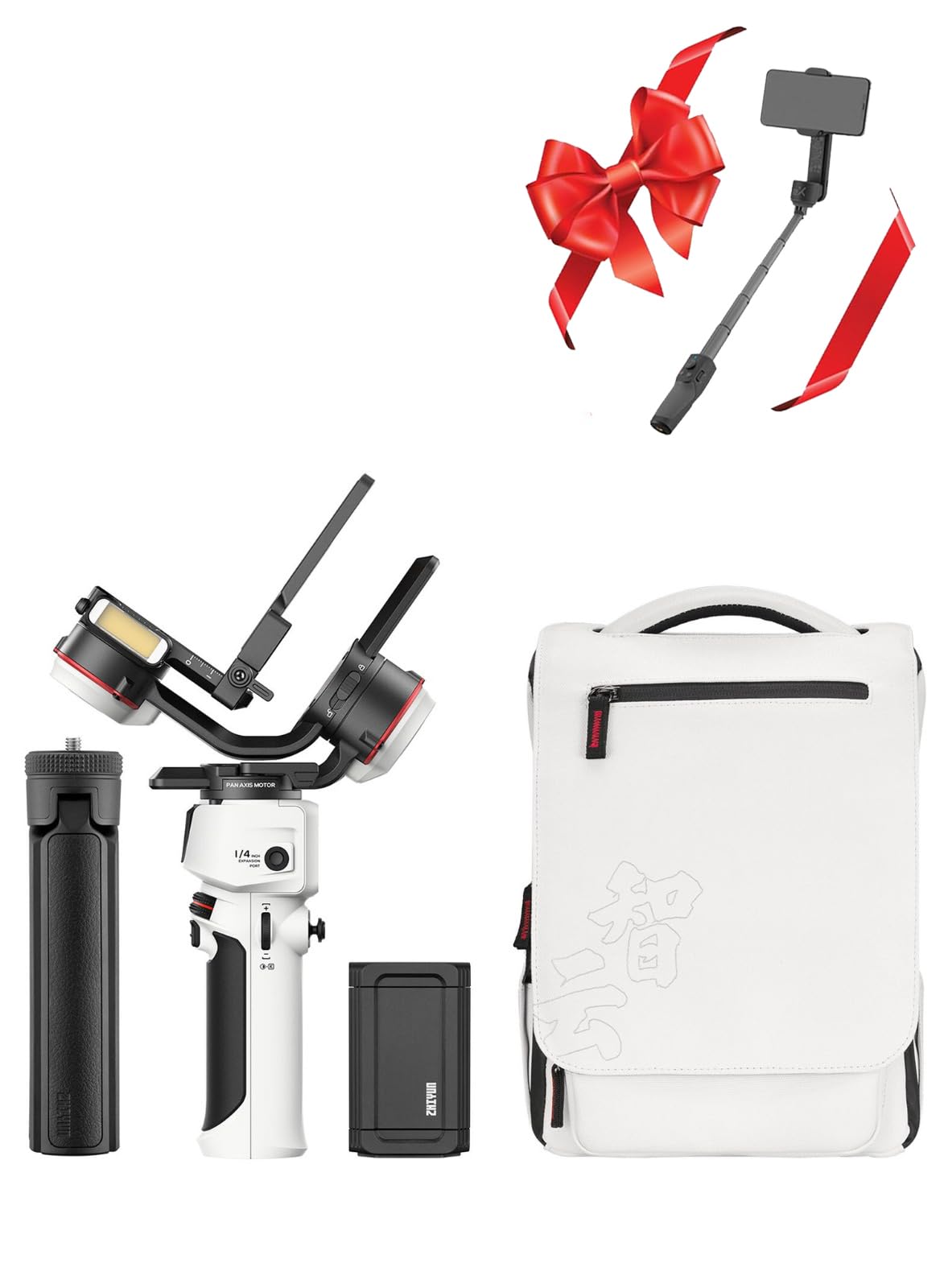 zhi yun Crane M3 Combo Gimbal Stabiliser for Smartphone or Camera Backpack