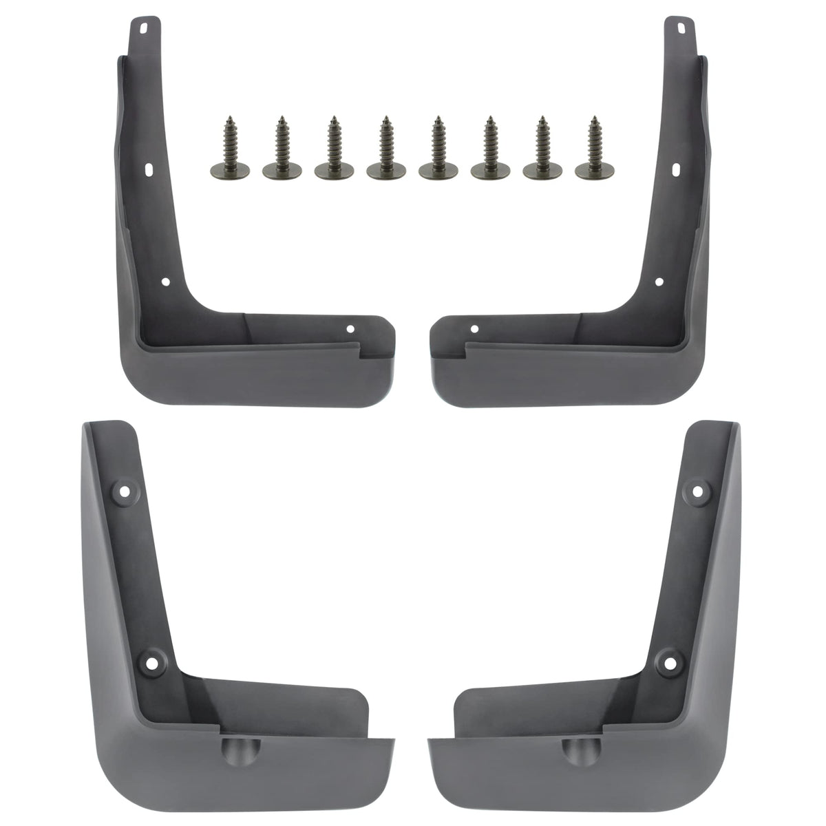 BOXI Set of 4 Front and Rear Side Mud Flaps Splash Guards Fit for Hyundai Sonata 2015 2016 Sedan l4 (1.6L/ 2.0L/2.4L)