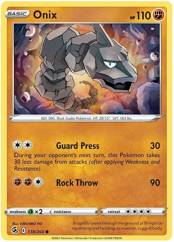 Onix - 138/264 - Common - Sword & Shield - Fusion Strike