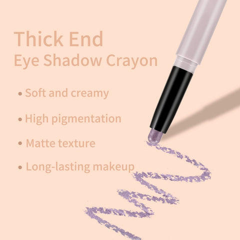 Boobeen Matte Eyeshadow Stick, Waterproof Eye Shadow Pencil Creamy, Long Lasting Eyeshadow Makeup, Rich Color for Dimensional Eye Makeup (12#)