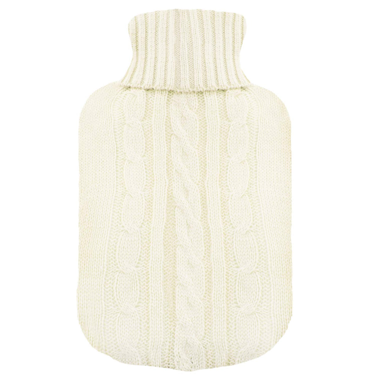 Knitted Cover for Hot Water Bottle, Cream Knitted Insulator, Knitted Winter Accessories, Perfect Xmas/Mother's Day/Valentine's Day Gift for Her