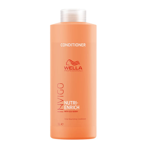 Wella Professionals Invigo Nutri-Enrich Professional Hair Care, Repair Dry Damaged Hair, Deeply Nourishing, Conditioner 1 L