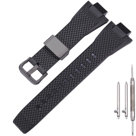 Quick Release Resin Watch Band Compatible with Casio G-Steel GST-B400 GSTB400 Mens Rubber Strap Sport Waterproof Bracelet