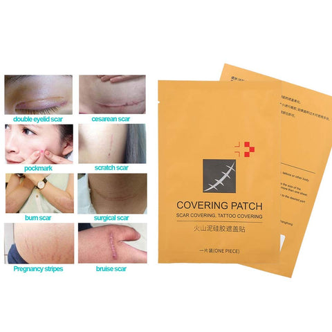 Scar Conceal Tape, Disposable Scar Concealer Skin Blemish Cover Adhesive Tape To Hide Waterproof Patch For Conceal Skin(2#)