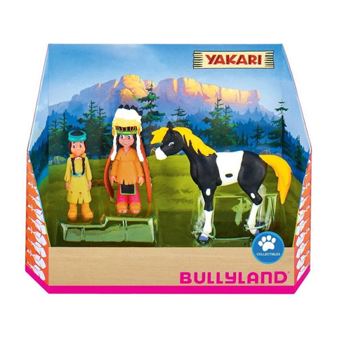 Bully Country 43309 - Yakari Figurine in Gift Box Set, 3 Pieces