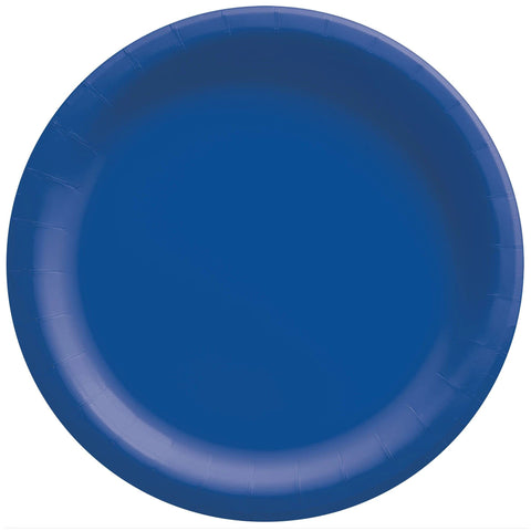 Bright Royal Blue Disposable Paper Plates - 6.75" (Pack of 20) - Perfect for Birthdays, Weddings, Baby Showers
