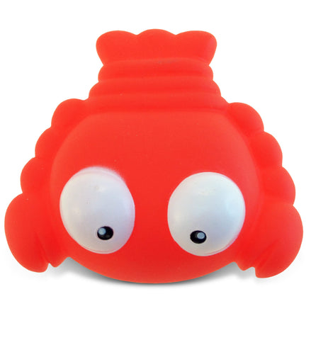 DolliBu Lobster Bath Buddy Squirter - Floating Red Lobster Rubber Bath Toy, Fun Water Squirting Bathtime Play for Toddlers, Soft Sea Life Animal Toy for The Bathtub, Beach, & Pool for Girls & Boys
