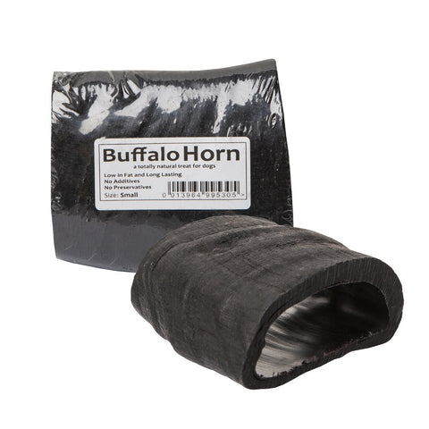 1kg Small Buffalo Horns (Approx 10) Long Lasting 100% Natural Dog Treat Chew Supplied By JR Pet Products
