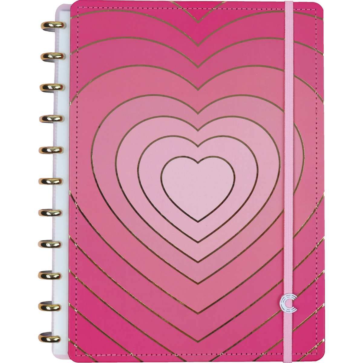 NOVITATE IND E COM DE ART E PAPE E MAT DE ESCR Smart Notebook, Large, 15x280mm, 80 Sheets, Model: CIGD4128, Color: Pink