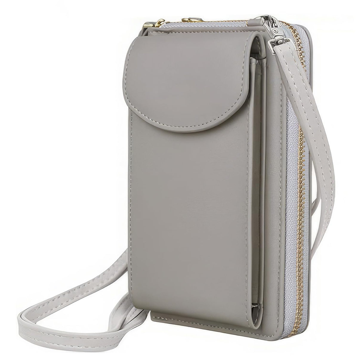 ZEACCT Crossbody Phone Bag for Women, Small Mobile Phone Bag for Women Crossbody, Small Phone Handbag for Women, PU Leather Ladies Phone Purse Bag