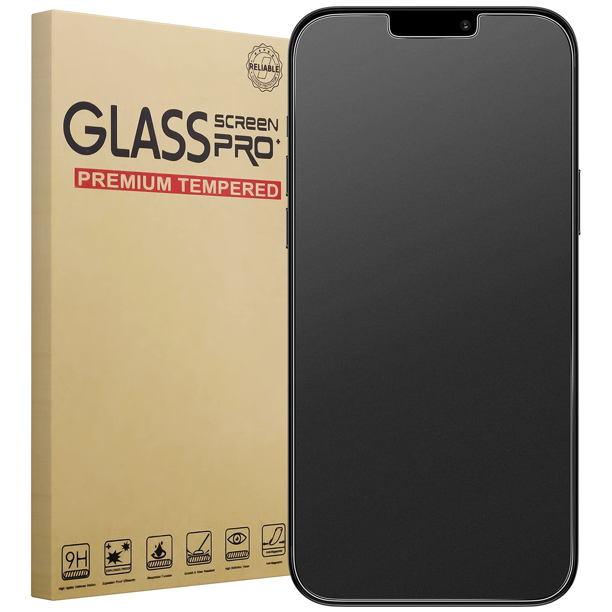 Kinmiee Matte Screen Protector Compatible for iPhone 13 Pro Max [6.7 inch] Anti-Glare & Anti-Fingerprint Tempered Glass -Smooth as Silk